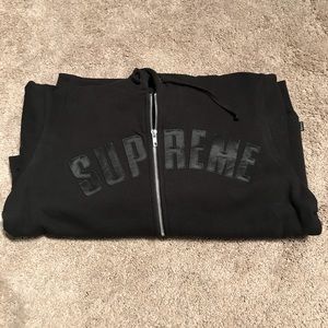 Supreme black arc logo jacket